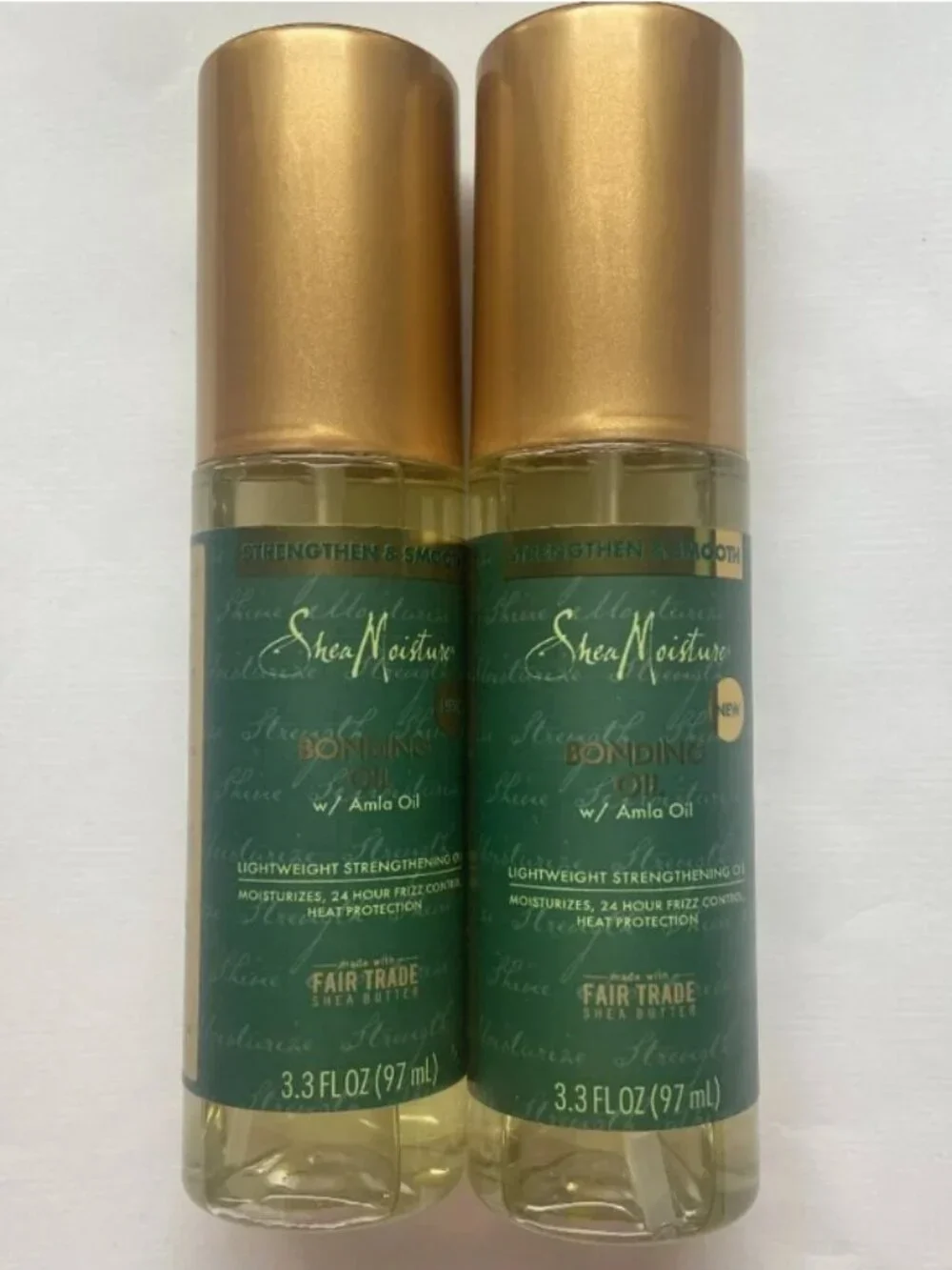 NEW Shea Moisture Amla Hair Bonding Damage Repair Oil 3.3 fl oz (2 Bottles)